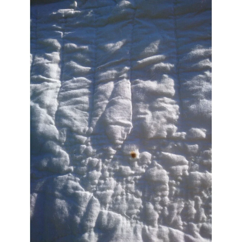 VTG Quilt Hand Stitched Handmade Bedspread 77" X 75" Full Queen - Picture 8 of 10